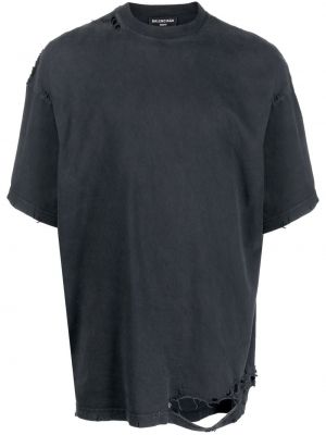 Marškinėliai su nubrozdinimais Balenciaga