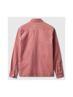 Camisa con bordado de pana Gabba rosa