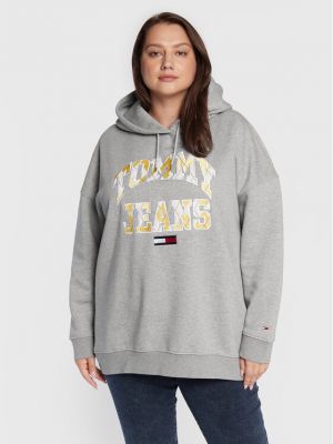 Sweatshirt Tommy Jeans Curve grau