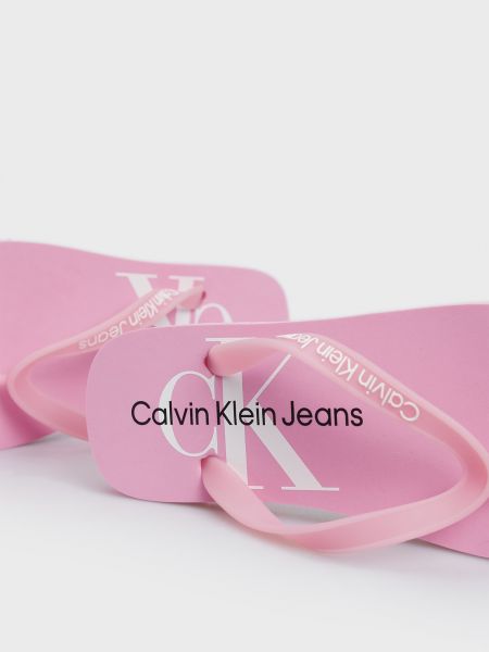 Вьетнамки Calvin Klein Jeans розовые