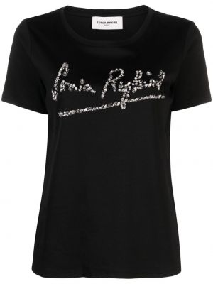 Bavlnené tričko Sonia Rykiel čierna