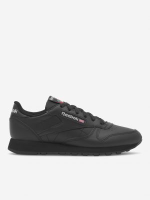 Sneakersy skórzane Reebok Classic Leather czarne