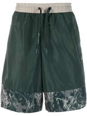 Bermuda kratke hlače s potiskom Armani Exchange zelena