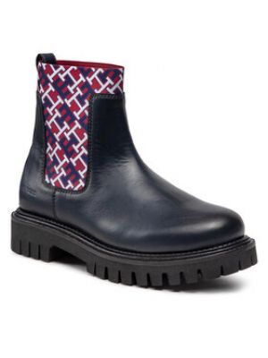 Chelsea boots chunky Tommy Hilfiger bleu