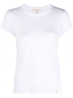 Памучна тениска Rag & Bone бяло
