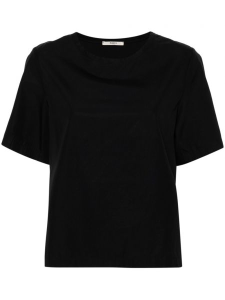 Kokvilnas t-krekls Barena melns