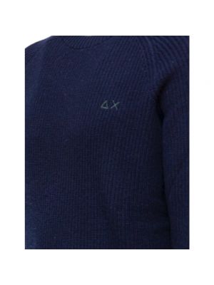 Sweter z wysokim kołnierzem Sun68 niebieski