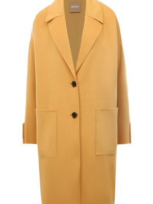 Желтое пальто Boss