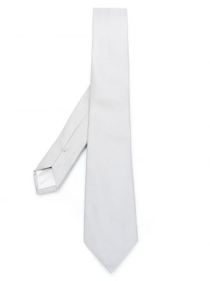 Hedvábná kravata Giorgio Armani šedá