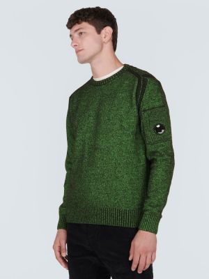 Флийс пуловер C.p. Company зелено