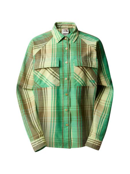 Фланелевая блузка The North Face зеленая