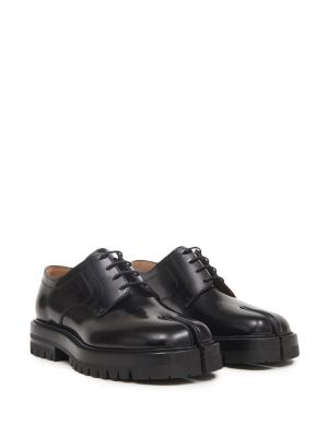Nėriniuotos derby batai su raišteliais Maison Margiela juoda