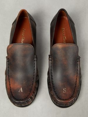 Pantofi loafer din piele Acne Studios maro