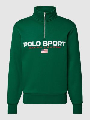 Polo z nadrukiem Polo Sport zielona