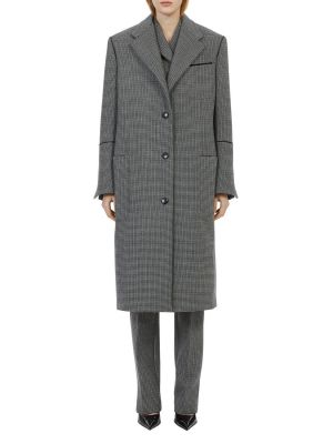 Manteau en laine Ferragamo gris