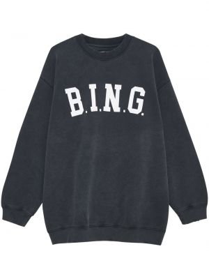 Szara bluza z nadrukiem Anine Bing