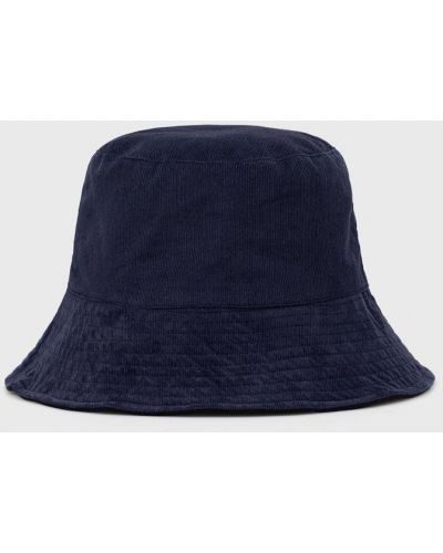Bombažni klobuk Sisley modra
