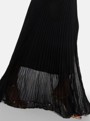 Dolga obleka z biseri Christopher Esber črna