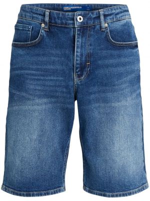 Teksariidest lühikesed püksid Karl Lagerfeld Jeans sinine