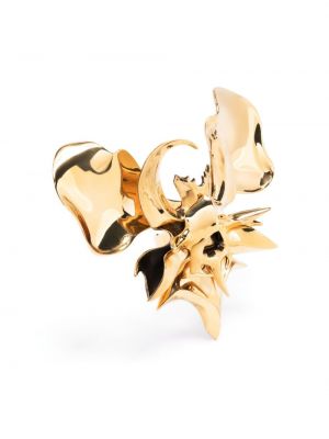 Oversized gyűrű Alexander Mcqueen aranyszínű