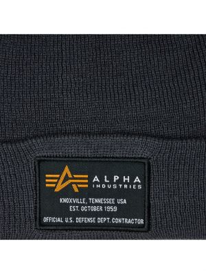 Шапка Alpha Industries сиво