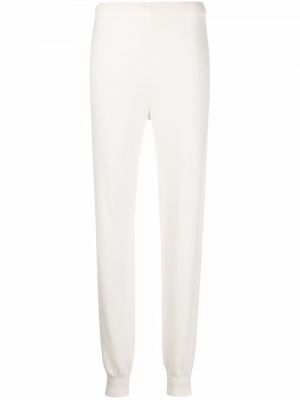 Плетени спортни панталони Prada бяло
