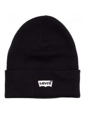 Czarna haftowana czapka Levi's