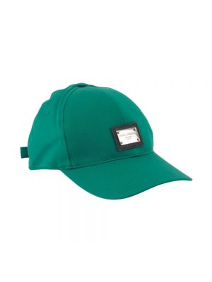 Zielona czapka z daszkiem Dolce And Gabbana