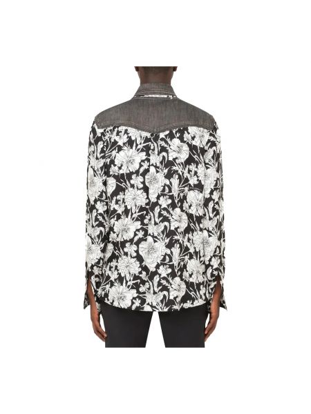 Camisa vaquera de flores Dolce & Gabbana