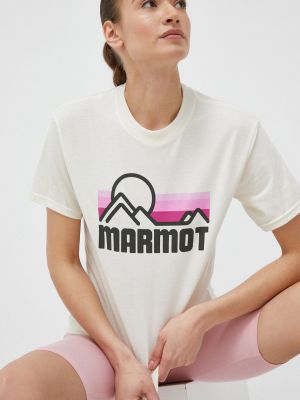 Тениска Marmot бежово