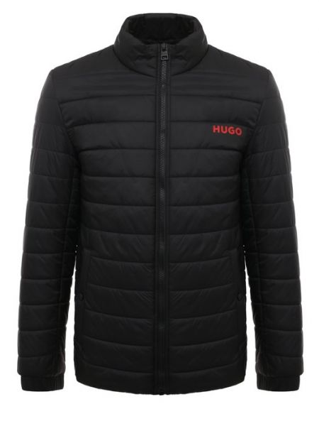 Утепленная куртка Hugo черная
