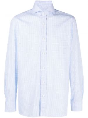 Kockovaná bavlnená košeľa Borrelli