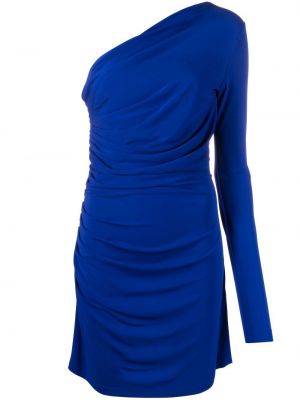 Коктейлна рокля с драперии Dsquared2 синьо