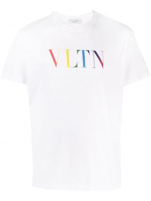 Camiseta con estampado Valentino blanco