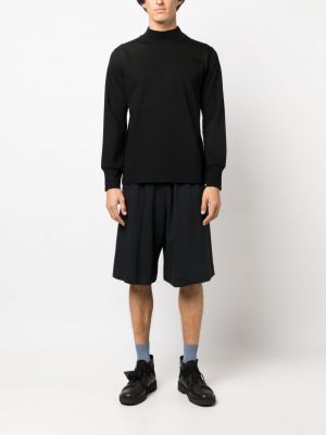 Kokvilnas džemperis ar apdruku Sacai melns