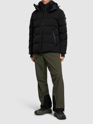 Pernata najlonska skijaška jakna Moncler Grenoble crna