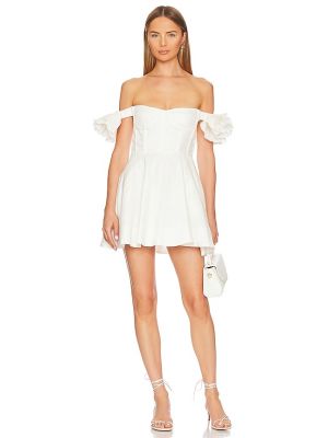 Mini robe Bardot blanc