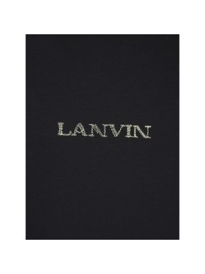 Camisa de algodón oversized Lanvin negro