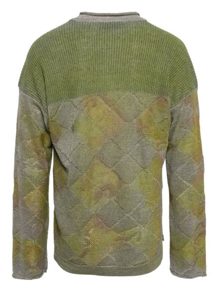 Sweter z wzorem argyle Vivienne Westwood zielony