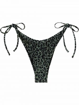 Leopard trykt bikini Palm Angels svart