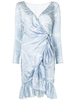 Vestido de cóctel Marchesa Notte azul