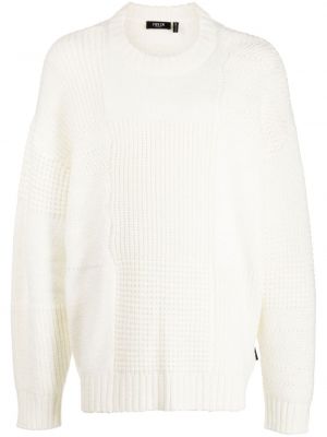 Плетен пуловер Five Cm бяло