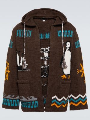 Jacquard vunena hoodie s kapuljačom Alanui