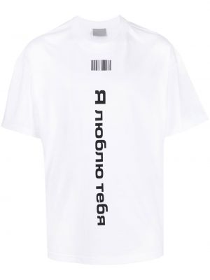 T-shirt mit print Vtmnts