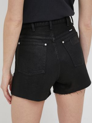 Pantaloni cu talie înaltă Wrangler negru