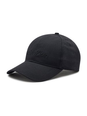 Haftowana czapka z daszkiem Calvin Klein czarna