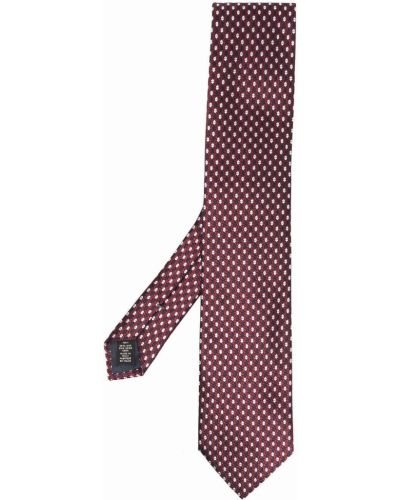Corbata con estampado geométrico Ermenegildo Zegna rojo
