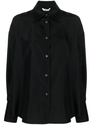 Копринена риза Barena черно