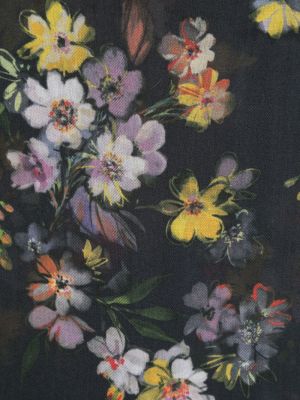 Echarpe à fleurs à imprimé Twinset noir