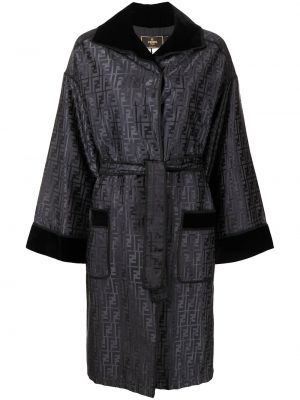 Kabát Fendi Pre-owned, černá